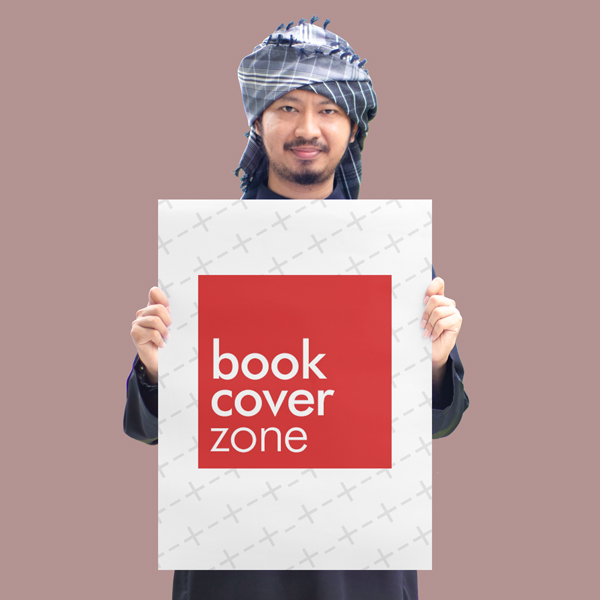 A2 Paper Mockup with Man