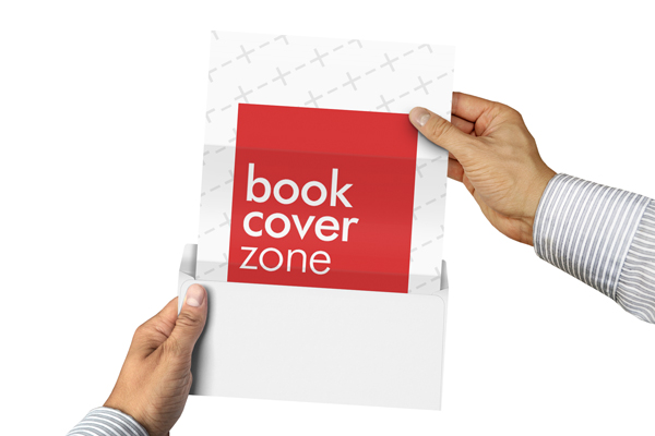 A4 Folded Paper in Envelope Mockup