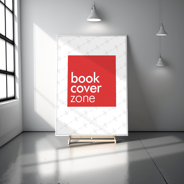 AI Mockup of a Blank Poster in an Art Studio