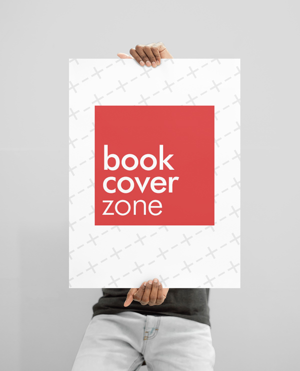 A2 Paper Mockup Held by Young Black Man