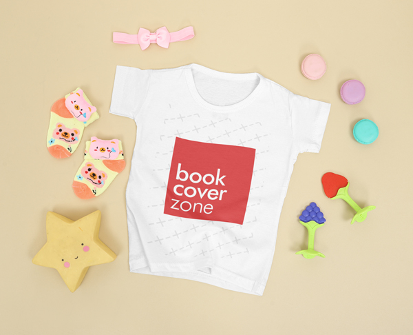 Baby Shirt Mockup with Accessories