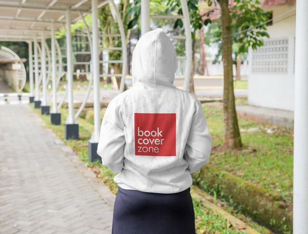 Back Side Hoodie Mockup with Woman