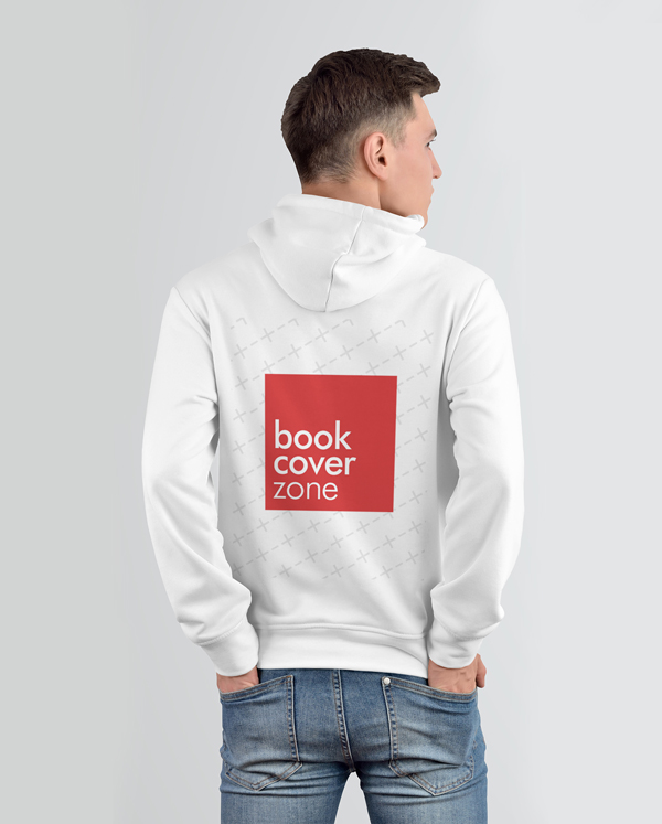Back Side Shirt Mockup of Energetic Young Man