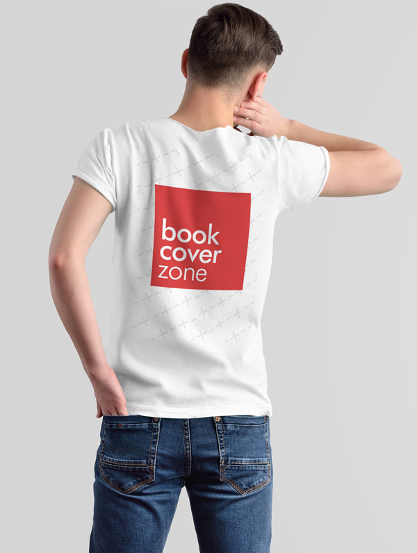 Back Side Shirt Mockup of a Relaxed Cool Man