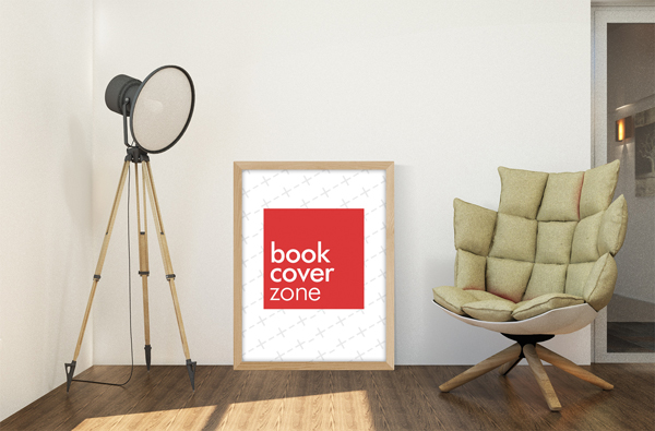 Beautiful Wooden Poster Frame Canvas Art Mockup