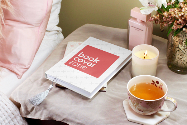 Book Cover Mockup on Pink Dresser