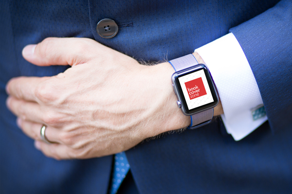 Businessman in Suit with Apple Smartwatch Mockup