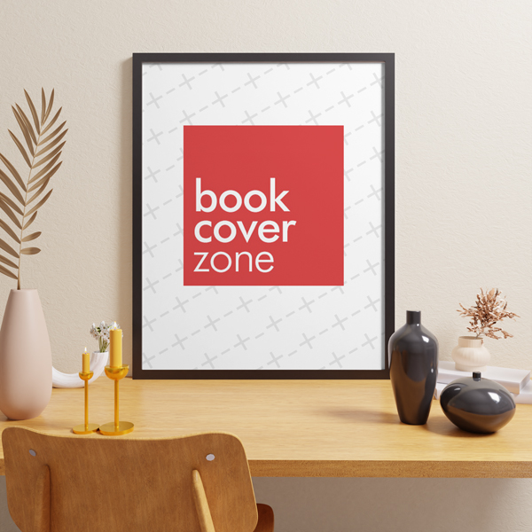 Canvas Mockup on Desk