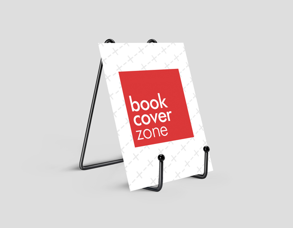 Card on Metal Stand Mockup