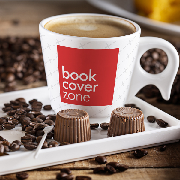 Ceramic Coffee Cup with Cocoa Beans