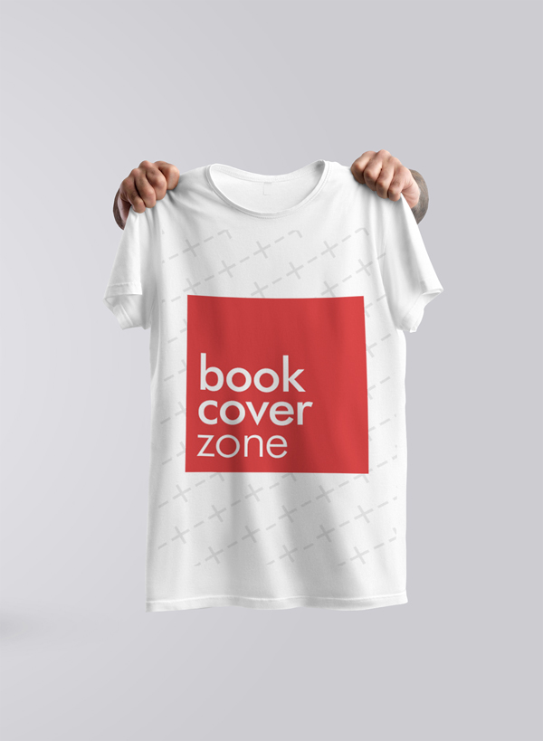 Front View of T-Shirt Held by Hands