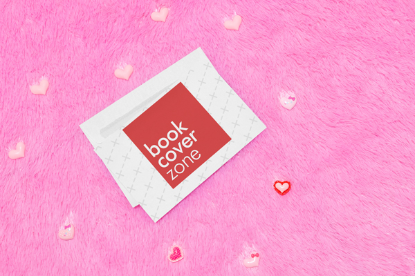 Greeting Card Mockup on Pink Carpet