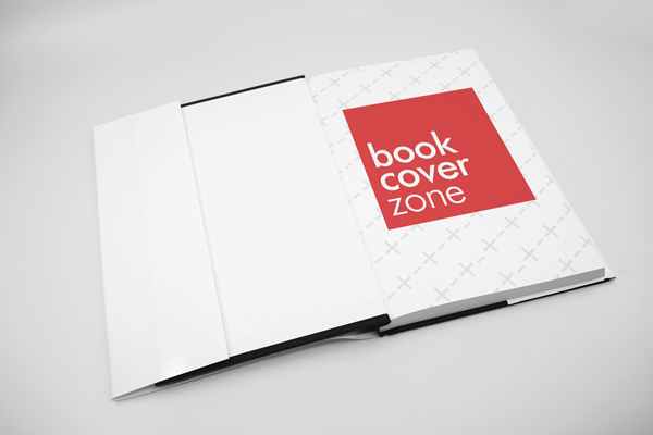Hardcover Book with Dust Jacket Mockup