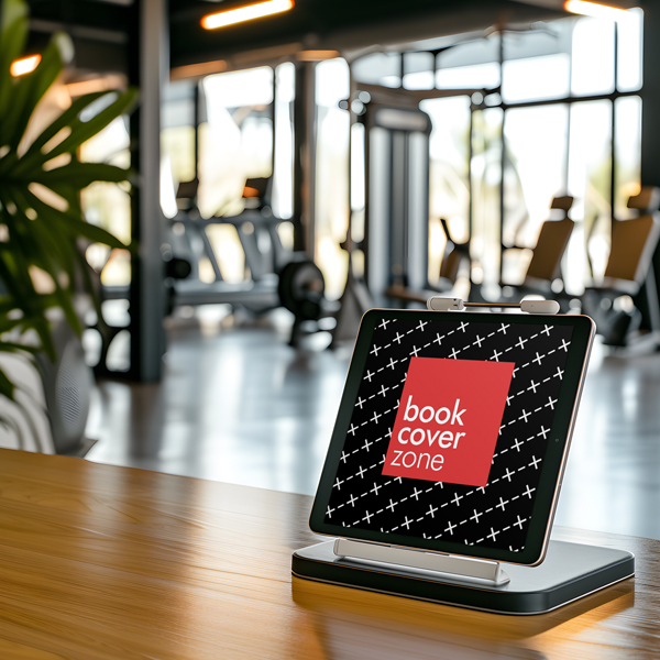 iPad Mockup on Wooden Desk