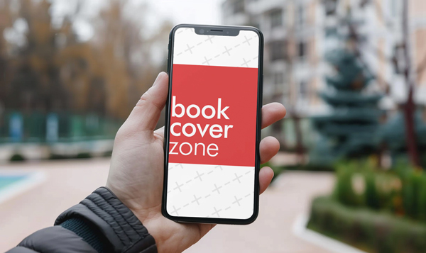 iPhone Screen Mockup Held by Person Outdoors