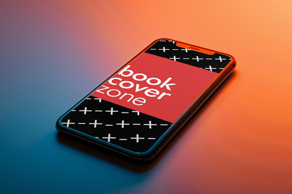 iPhone Screen Mockup with Neon Lighting