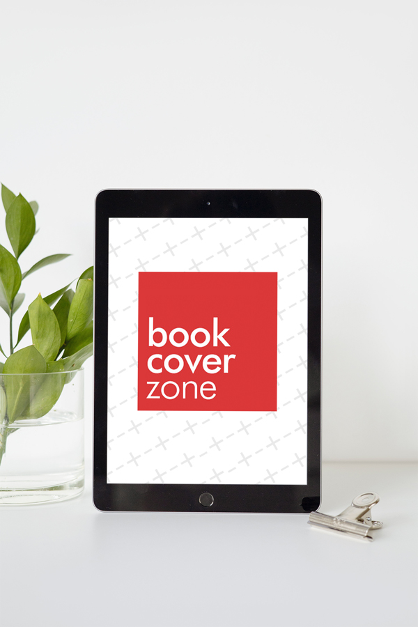 iPad on White Table Mockup