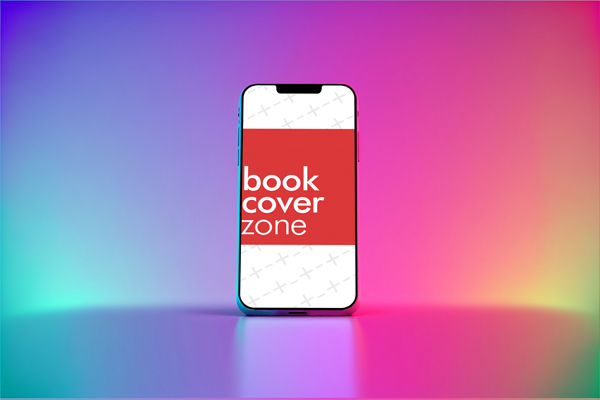 iPhone AI Mockup on Colorful Background