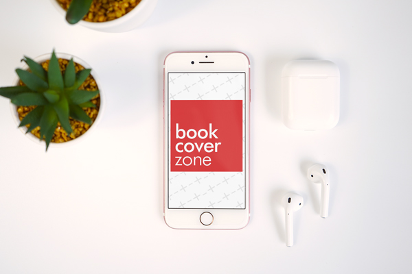 iPhone and AirPods Mockup with Plants