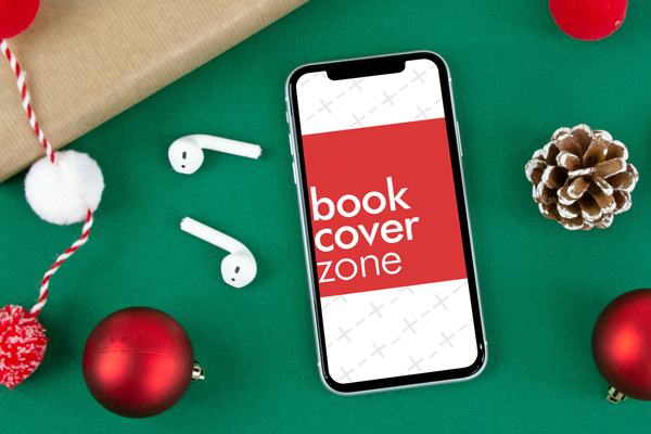 iPhone with AirPods on Christmas Background