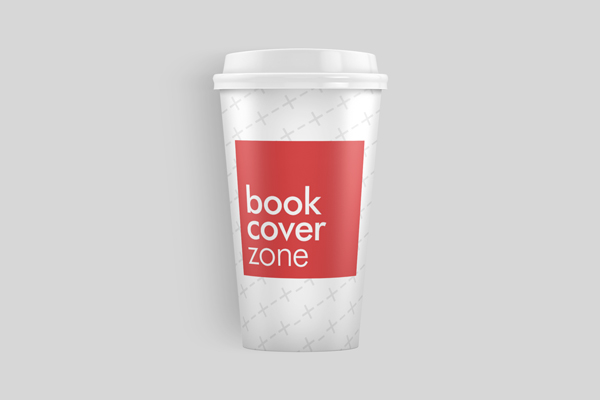 16oz Lying Paper Coffee Cup Mockup