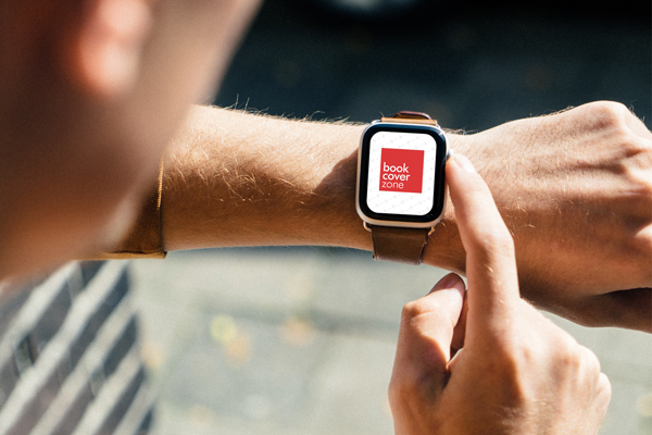 Man Browsing on Smartwatch Outdoors