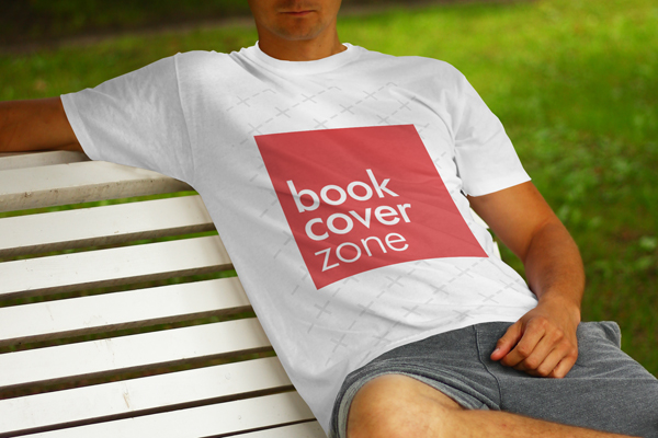 Man Sitting on Outdoor Bench T-Shirt