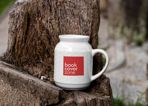 Milk Mug Mockup on Dead Tree