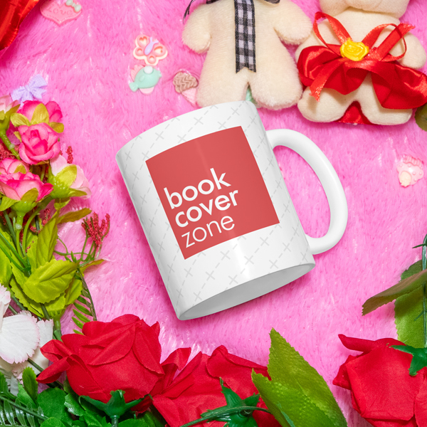 Floral Teddy Bear Mug Mockup