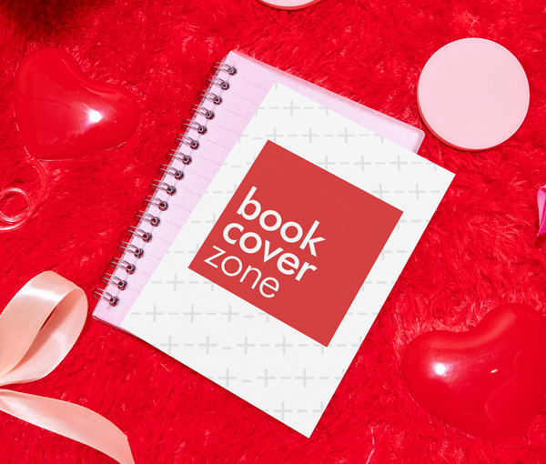 Notebook Paper Mockup on Red Carpet