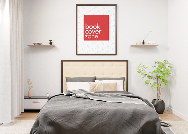 Portrait Canvas Mockup on Bed