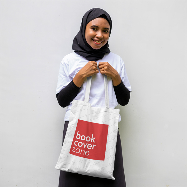 Tote Bag Mockup with Smiling Woman