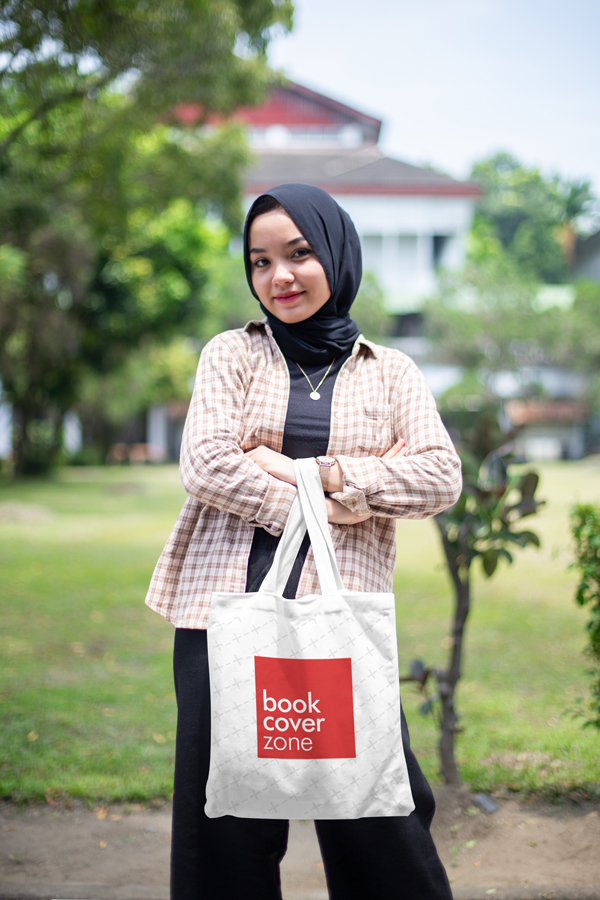 Tote Bag Mockup with Woman