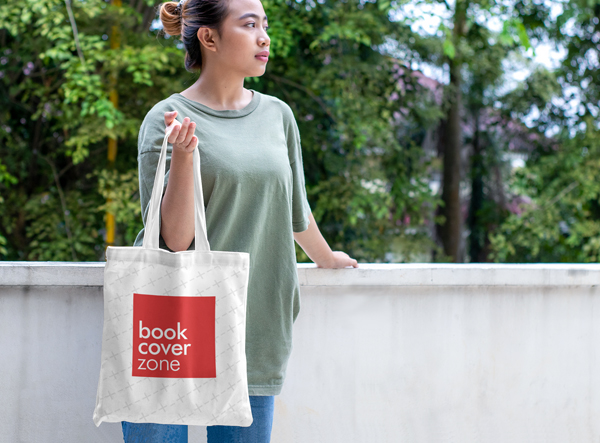Tote Bag Mockup with Woman
