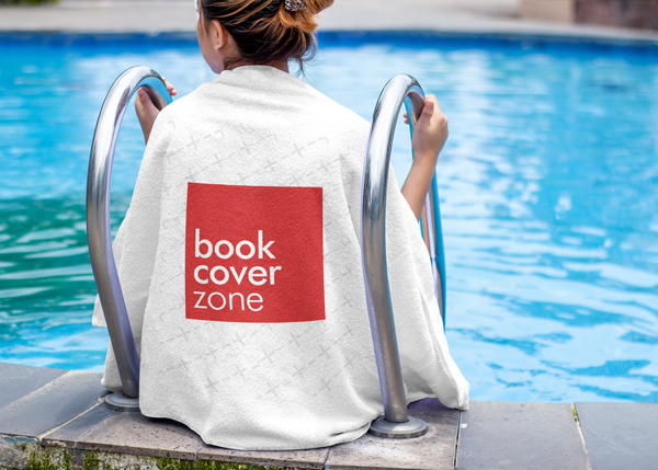 Towel Mockup on Woman at Pool