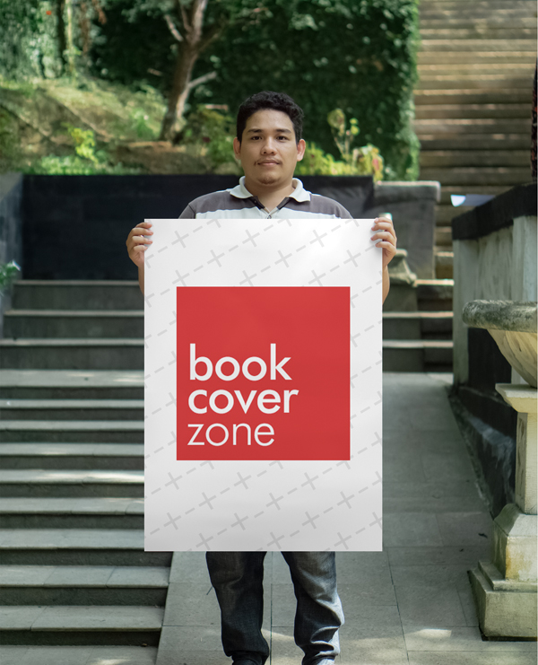 A1 Paper Mockup Featuring a Man
