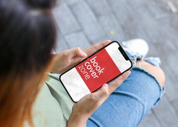 iPhone Mockup with Woman