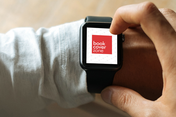 Mockup of Man Tapping Apple Watch Screen