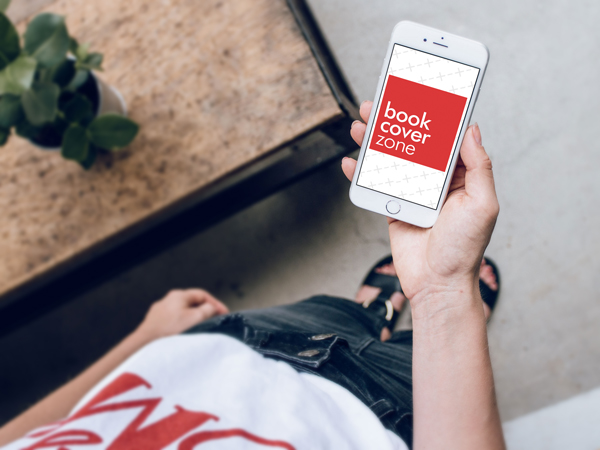 Mockup of Woman Using White iPhone at Home