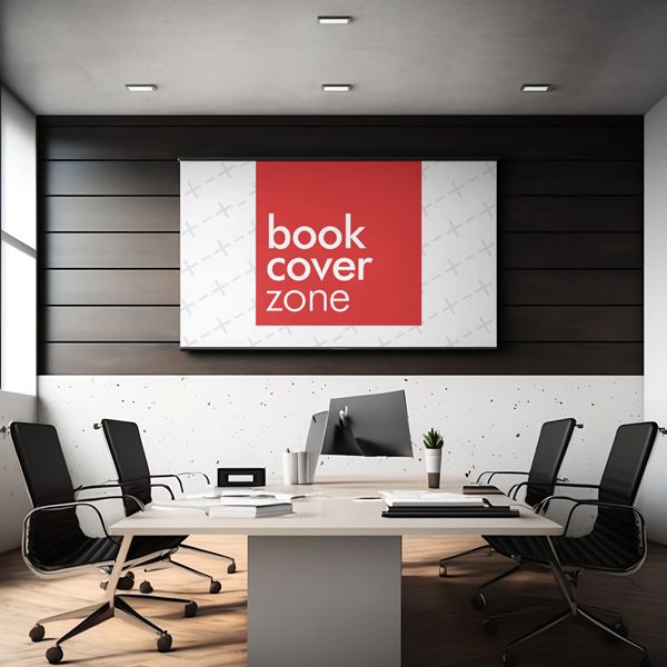 Modern Office TV Mockup
