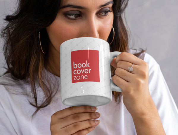 Woman Enjoying a Sip from a Mug