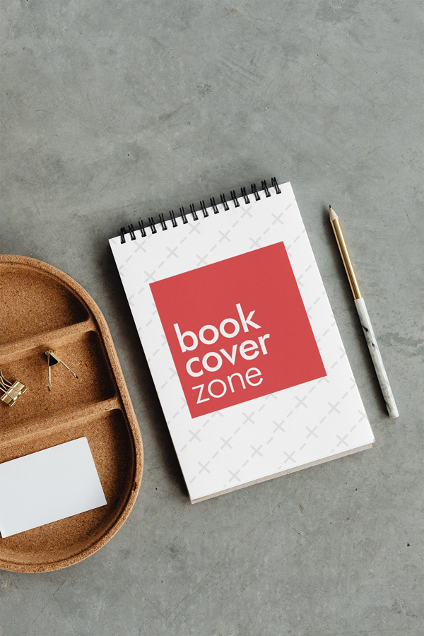 Notebook with Pencil Mockup