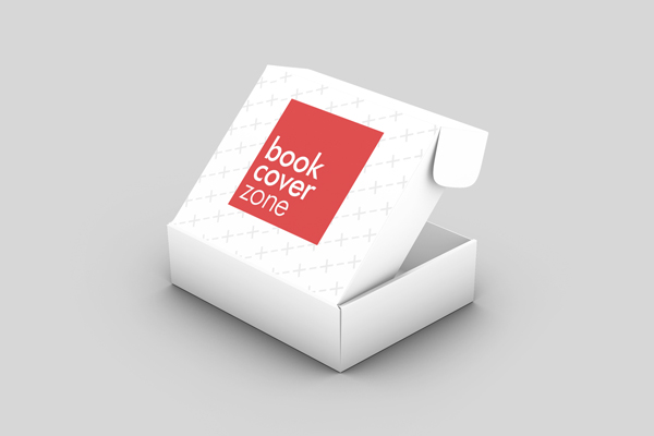 Open Paper Box Cover Mockup
