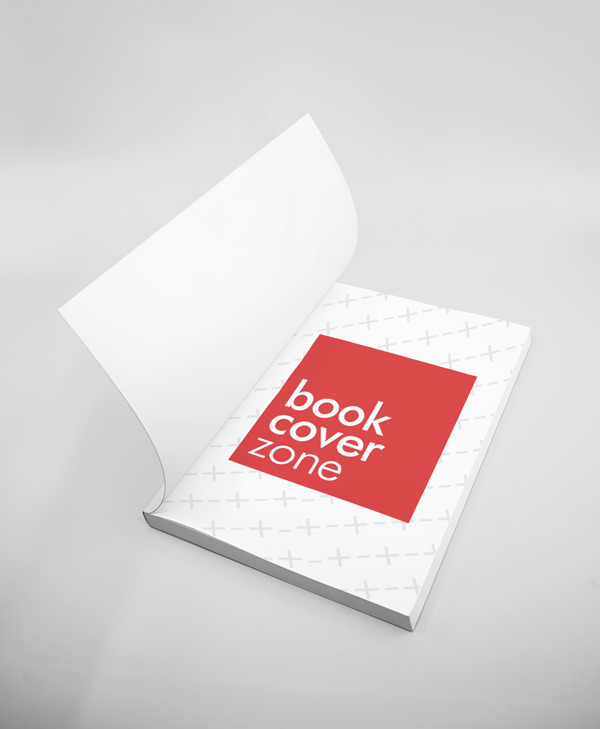 Opened Book Mockup on Ground