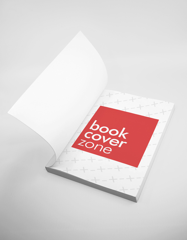 Opened Paperback Softcover Book Mockup