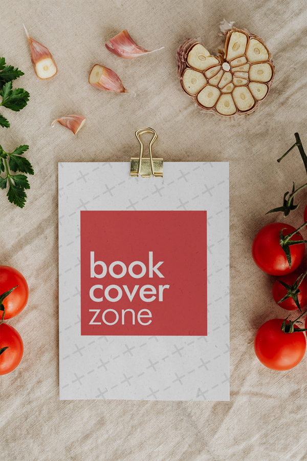 Vegetable Decorated Paper Mockup