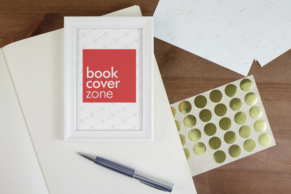 Wooden Frame Mockup on Office Desk