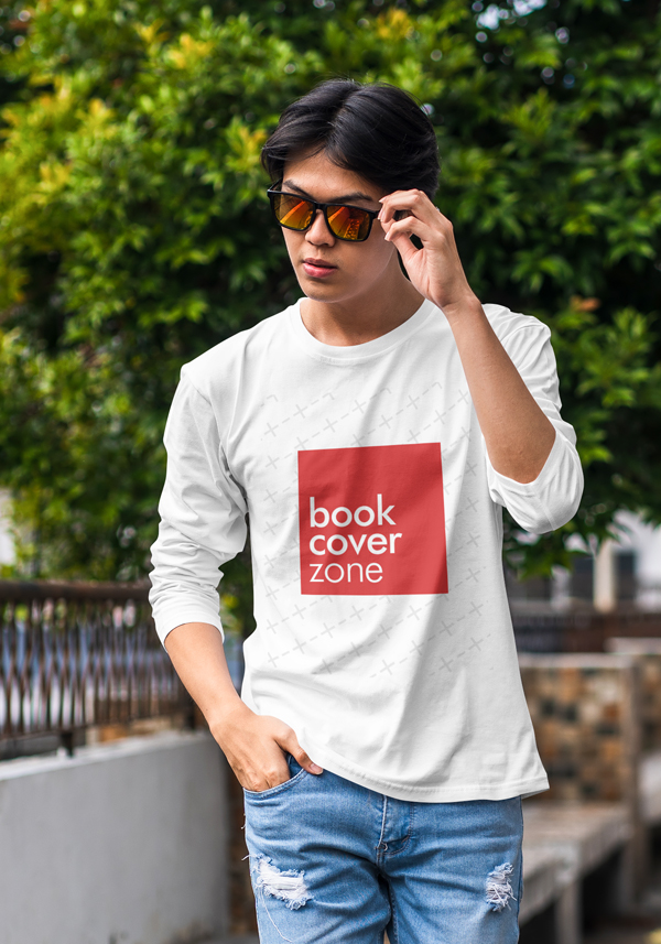 Mockup of a Young Woman in Long Sleeve