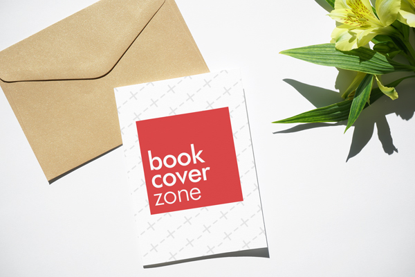 5x7 Postcard with Envelope and Floral Design