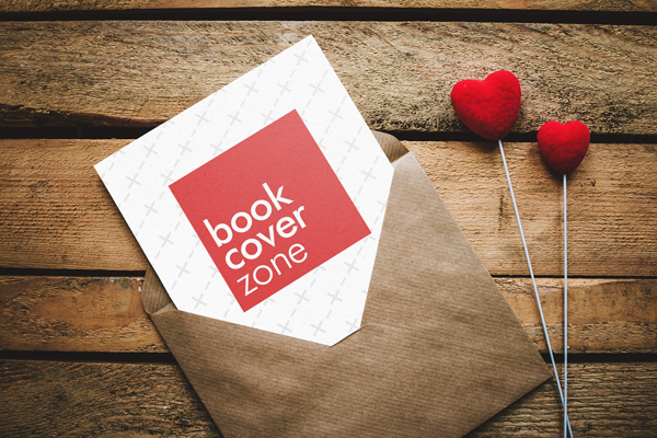 Valentine's Day Postcard Greeting Card Mockup